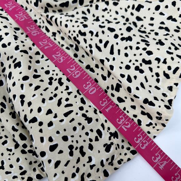 Rue Stiic Priscilla Mini Dress Bellagio Spotted Print Medium Cream Black Animal - Picture 10 of 10